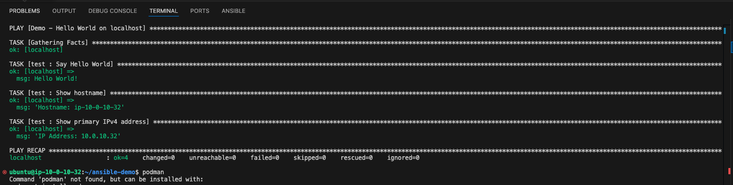 Ansible Development Server with Remote SSH